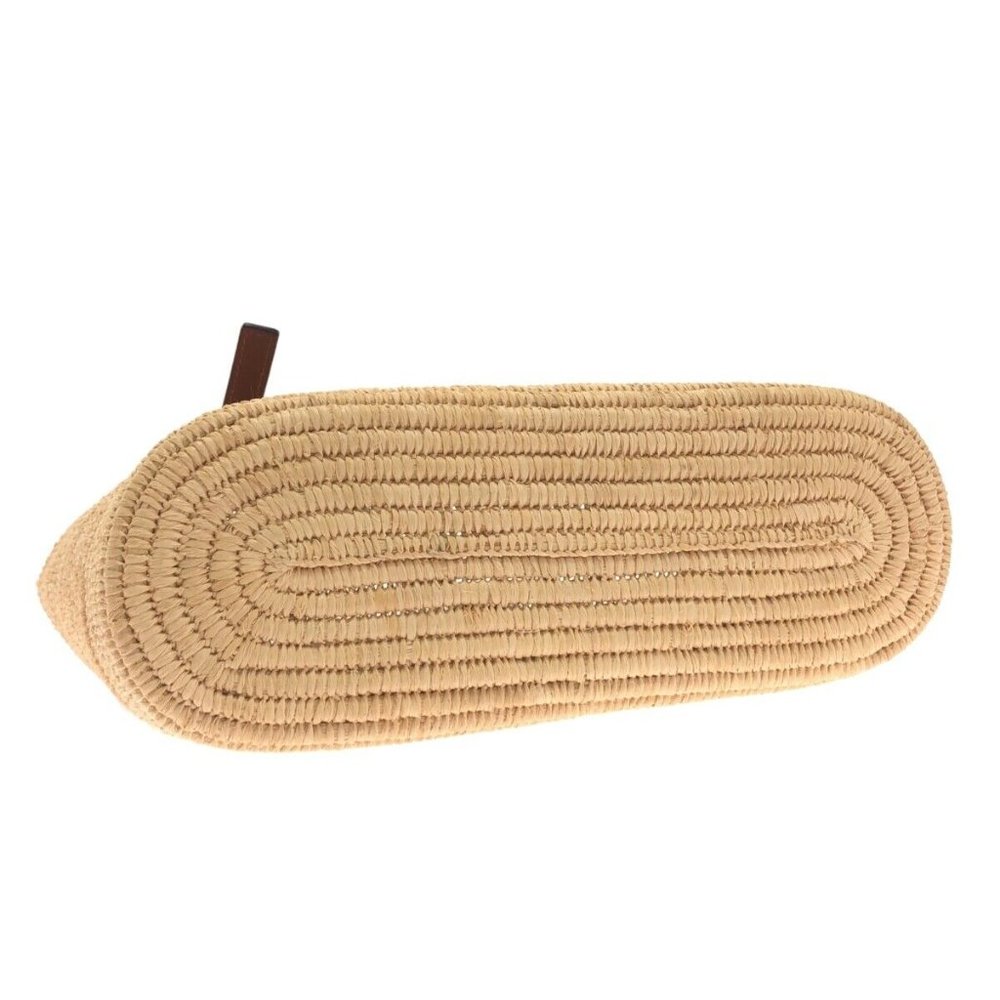 ❌SOLD❌ Loewe Small Square Basket bag in raffia and calfskin - Picture 3 of 12